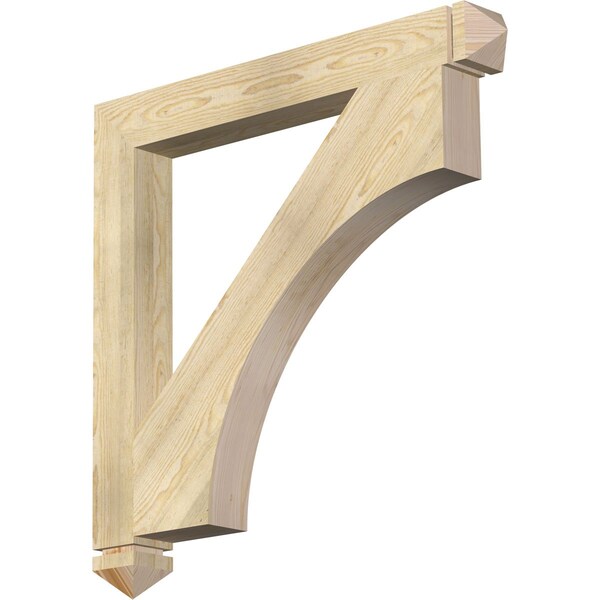 Ekena Millwork Westlake Arts & Crafts Rough Sawn Bracket, Douglas Fir, 4"W x 36"D x 36"H BKT04X36X36WTL03RDF - main